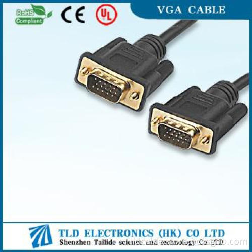 15 pins SVGA SUPER VGA M/ M Cable for PC TV